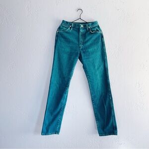 Wrangler Vintage 80s Teal Jeans Size 26
